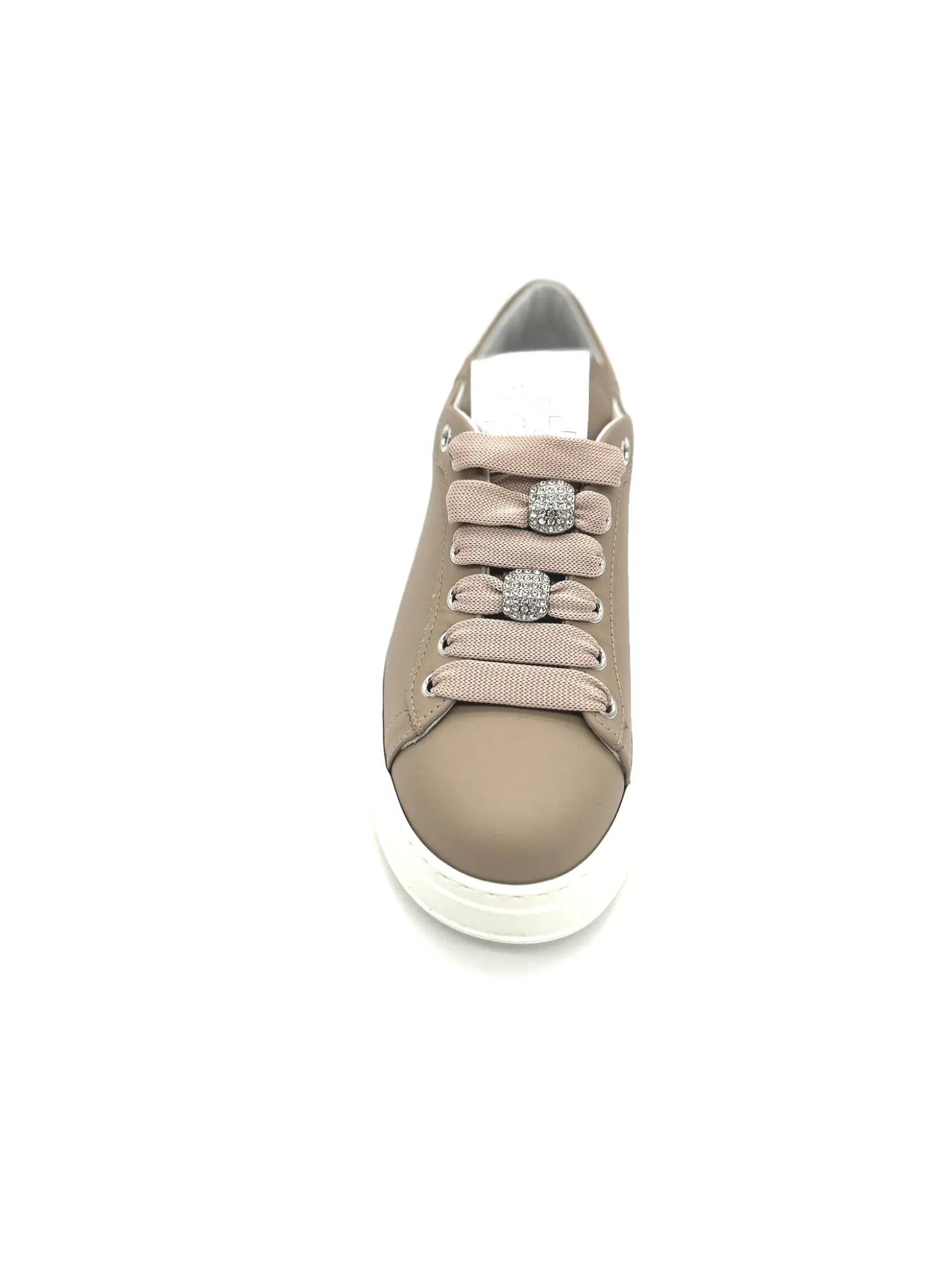 Sneaker pelle donna Combi Farfalla nudo - PIA 130B -<Gio+ Clearance