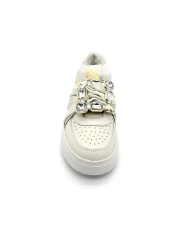 Sneaker pelle donna Combi Luxury Latte - ADA40G -<Gio+ Best