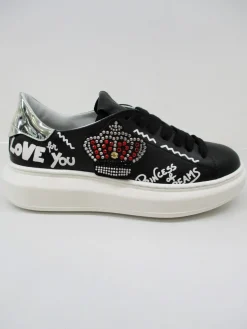 Sneaker pelle donna G3010 nera<Gio+ Online