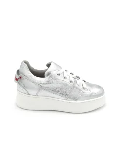 Sneaker pelle donna Janet & Janet Andromeda 3000 Argento<Janet Sport Outlet