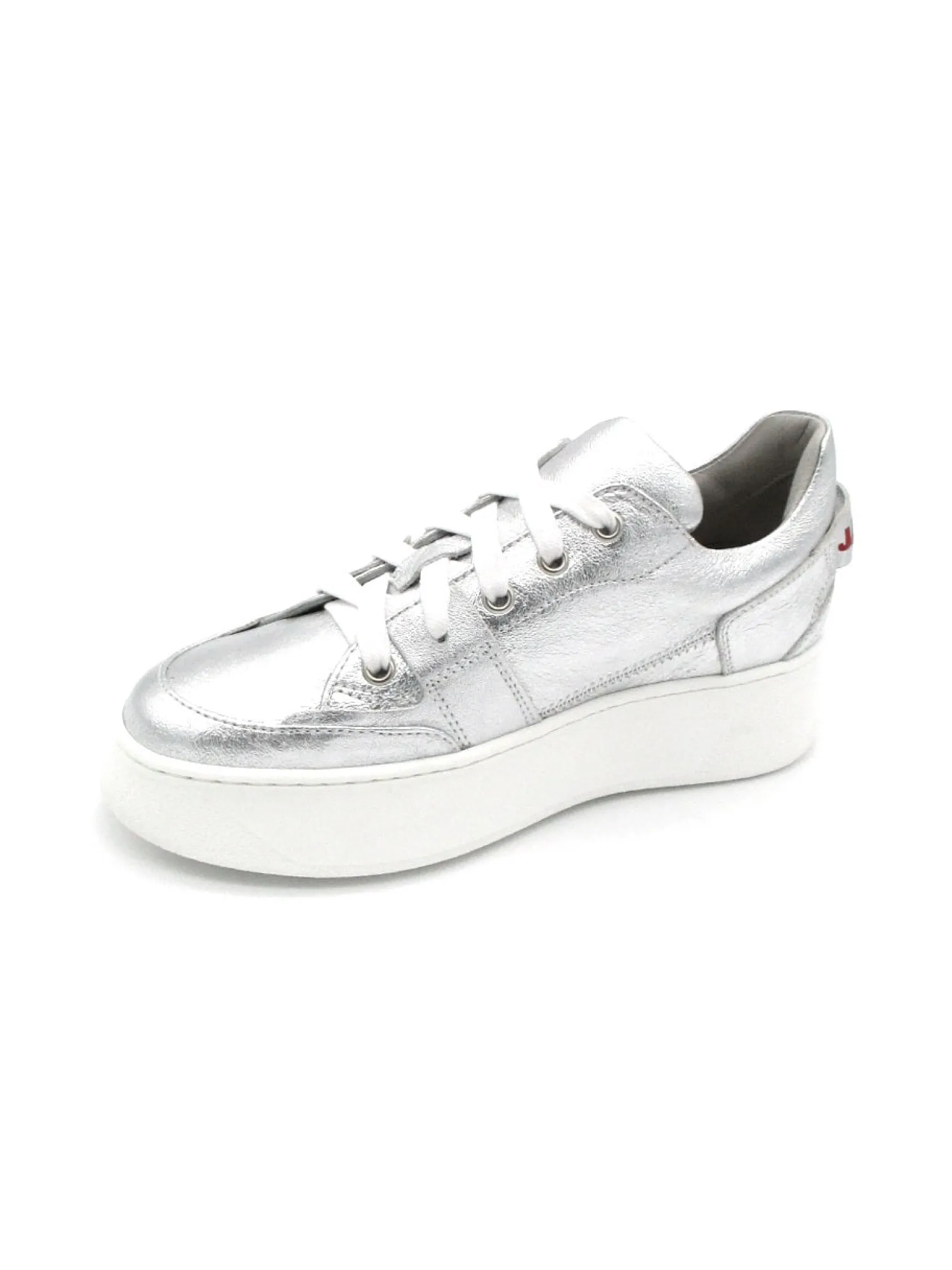 Sneaker pelle donna Janet & Janet Andromeda 3000 Argento<Janet Sport Outlet
