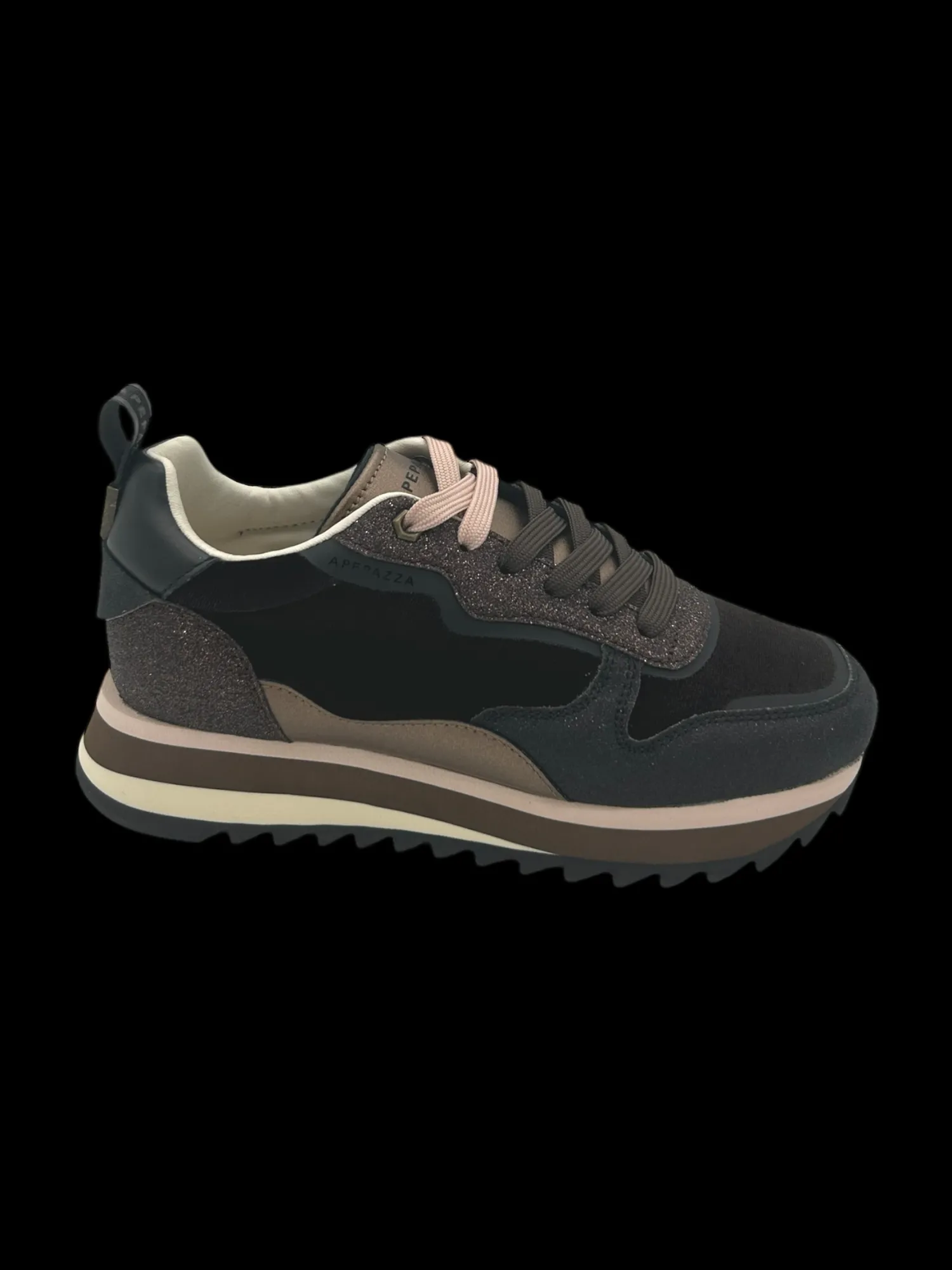 Sneakers donna Dark Brown - Wanda -<Apepazza New