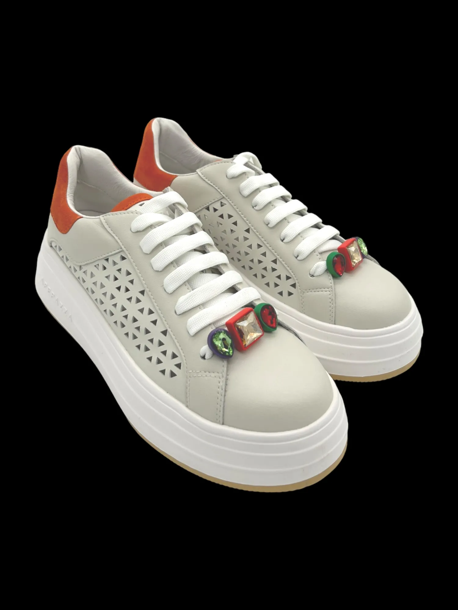 Sneakers donna Lamb Orange - Lara -<Apepazza Discount