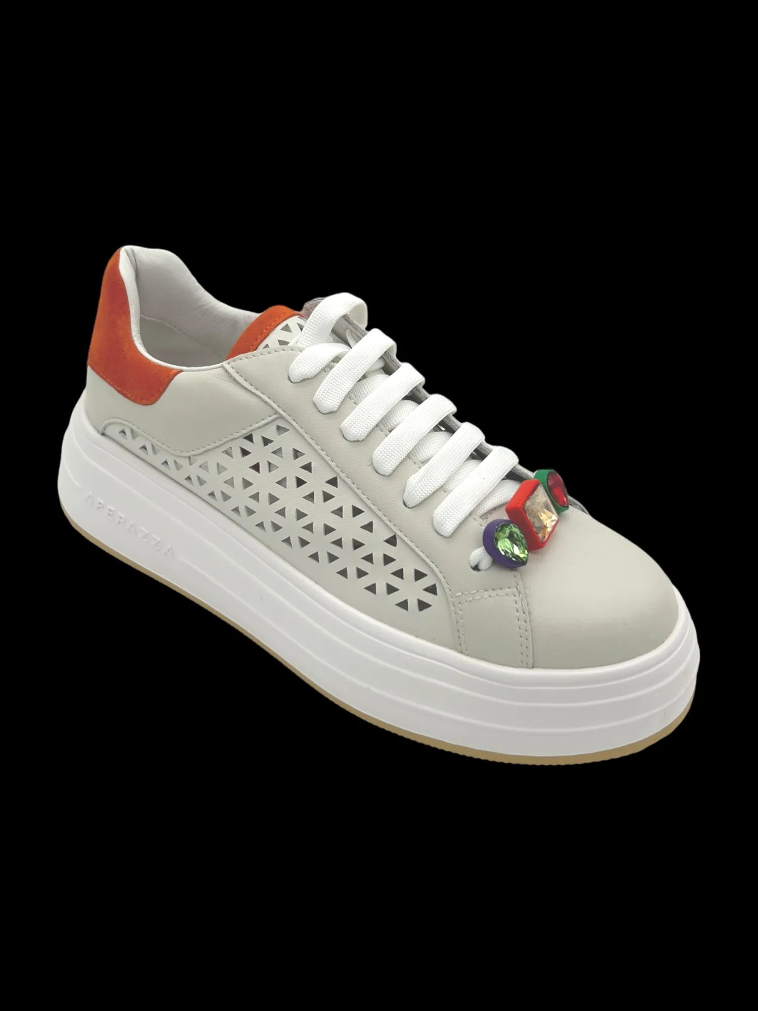 Sneakers donna Lamb Orange - Lara -<Apepazza Discount