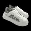 Sneakers donna pelle borchie White - Lucrezia -<Apepazza Fashion