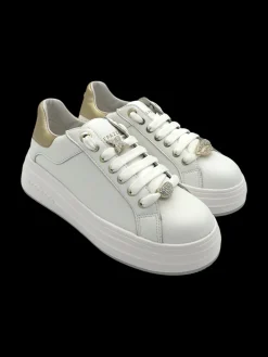 Sneakers donna pelle Bianca - Lucrezia -<Apepazza New