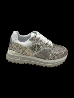 Sneakers LIUJO Glitter Gold - Maxi Wonder 73 -<Liu Jo Outlet