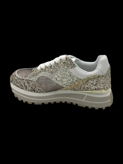 Sneakers LIUJO Glitter Gold - Maxi Wonder 73 -<Liu Jo Outlet