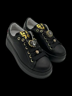 Sneakers pelle donna Combi Black - PIA 258A -<Gio+ Best