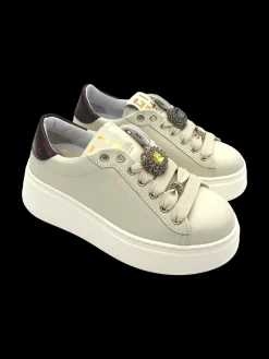 Sneakers pelle donna Combi Moro - PIA 250A -<Gio+ Clearance