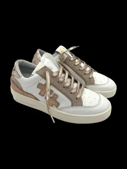 Sneakers pelle donna Combi White Rose - VITTO 28 -<Gio+ Fashion