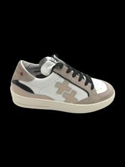 Sneakers pelle donna Combi Black Latte Sahara - VITTO 30 -<Gio+ Fashion