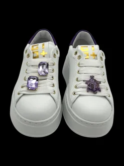 Sneakers pelle donna Combi Viola - PIA 286 B -<Gio+ Clearance