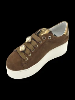 Sneakers pelle donna Combi pelle - ROSA 11 -<Gio+ Fashion