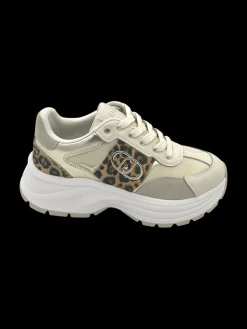 Sneakers pelle LIUJO Leopard Ivory - Eva 02 -<Liu Jo Sale