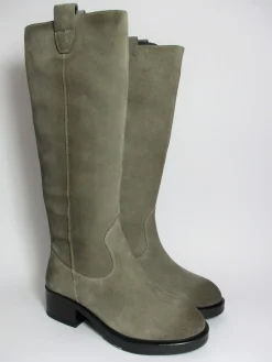 Stivale camoscio donna BEA taupe<Apepazza New