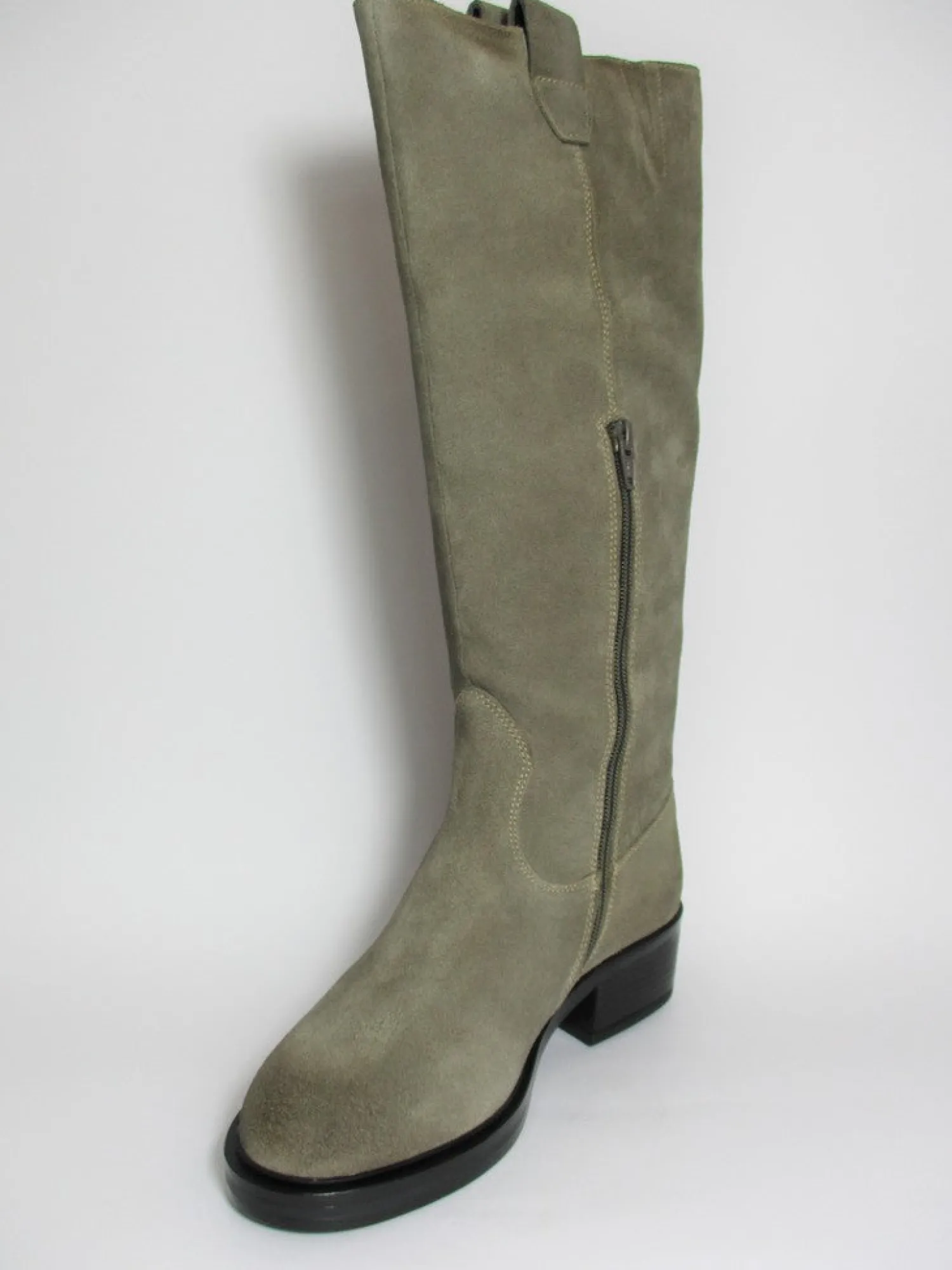 Stivale camoscio donna BEA taupe<Apepazza New
