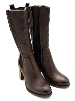 Stivale pelle donna P26305 Moka<Mjus Discount