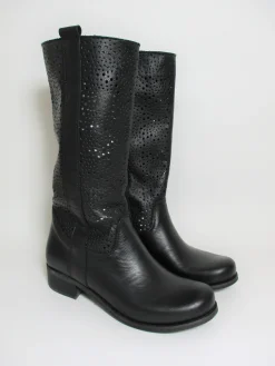 Stivale pelle donna Rebel 114 nero<Valery Calzature Sale