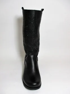 Stivale pelle donna Rebel 114 nero<Valery Calzature Sale