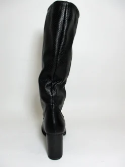 Stivale pelle donna Rebel DELIA nero<Valery Calzature New