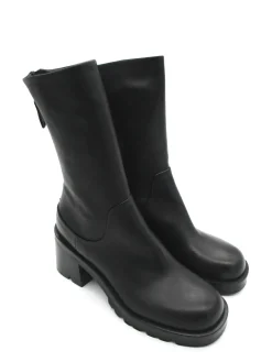 Stivale pelle donna Black - A5473 -<Strategia Fashion