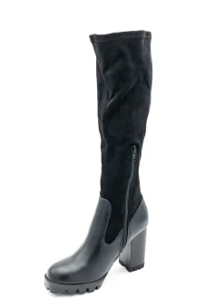 Stivale semilpelle stretch donna 9950 nero<Cafènoir Clearance