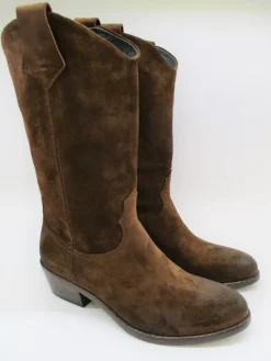Stivale texano camoscio donna 6446 testa di moro<Fru.it Sale