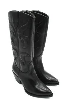 Stivale texano pelle donna 793386 Nero<Mjus Fashion