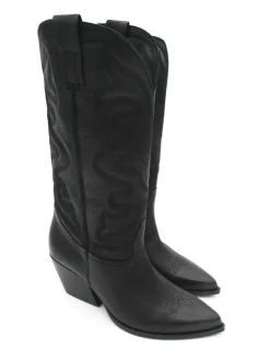 Stivale texano pelle donna E2000 Nero<Elena Iachi Discount