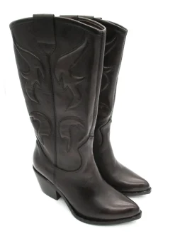 Stivale texano pelle donna 793386 Chocolate<Mjus Clearance