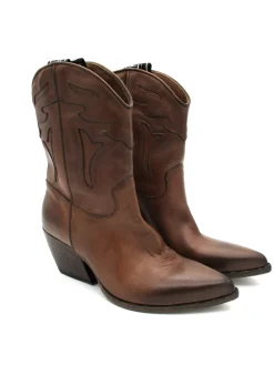 Stivale texano pelle donna E2016 Cuoio<Elena Iachi Outlet