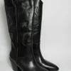 Stivale texano pelle donna 5471 nero<Niche Best