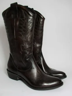 Stivale texano pelle donna 2046 testa di moro<Niche Sale