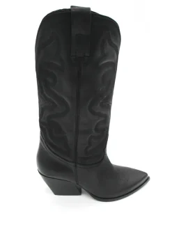 Stivale texano pelle donna E2000 Nero<Elena Iachi Discount