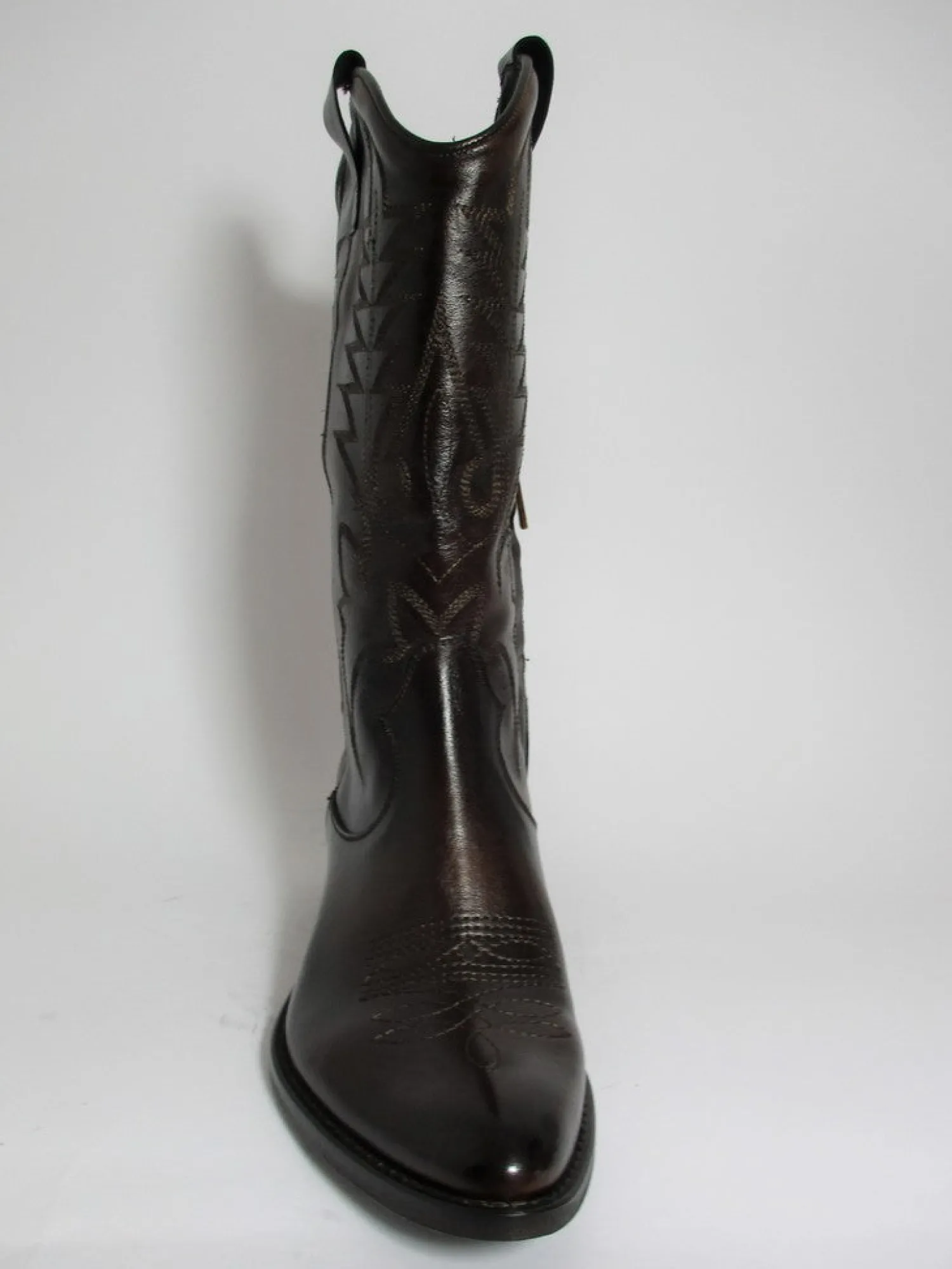 Stivale texano pelle donna 2046 testa di moro<Niche Sale