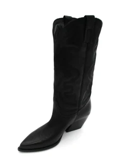 Stivale texano pelle donna E2000 Nero<Elena Iachi Discount