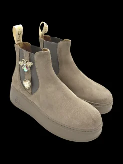 Stivaletto camoscio donna Combi Tortora - PIADA 04G -<Gio+ Clearance