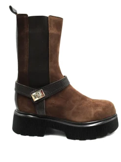 Stivaletto camoscio donna 2009 Cuoio<Albano Sale