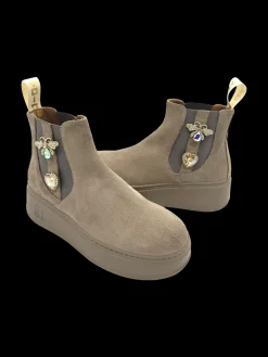 Stivaletto camoscio donna Combi Tortora - PIADA 04G -<Gio+ Clearance