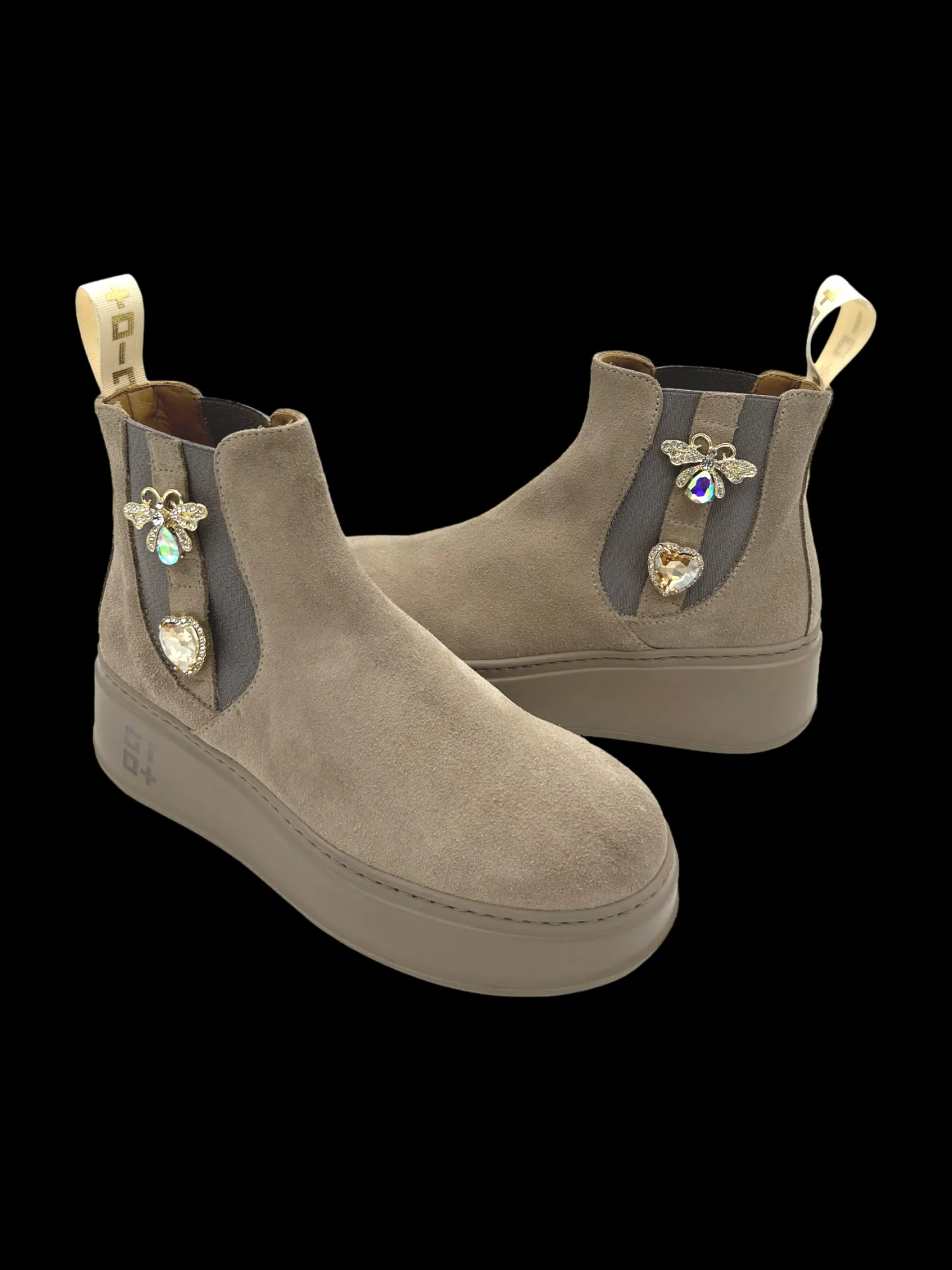 Stivaletto camoscio donna Combi Tortora - PIADA 04G -<Gio+ Clearance