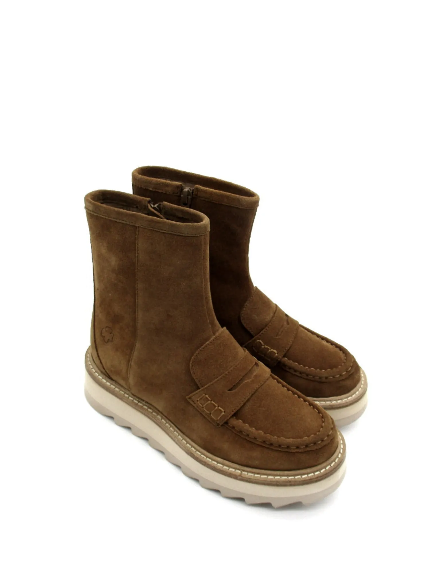 Stivaletto Clementine camoscio donna Cuoio<Apepazza Online