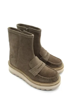 Stivaletto Clementine camoscio donna Tortora<Apepazza Best