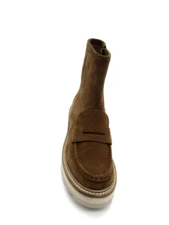Stivaletto Clementine camoscio donna Cuoio<Apepazza Online