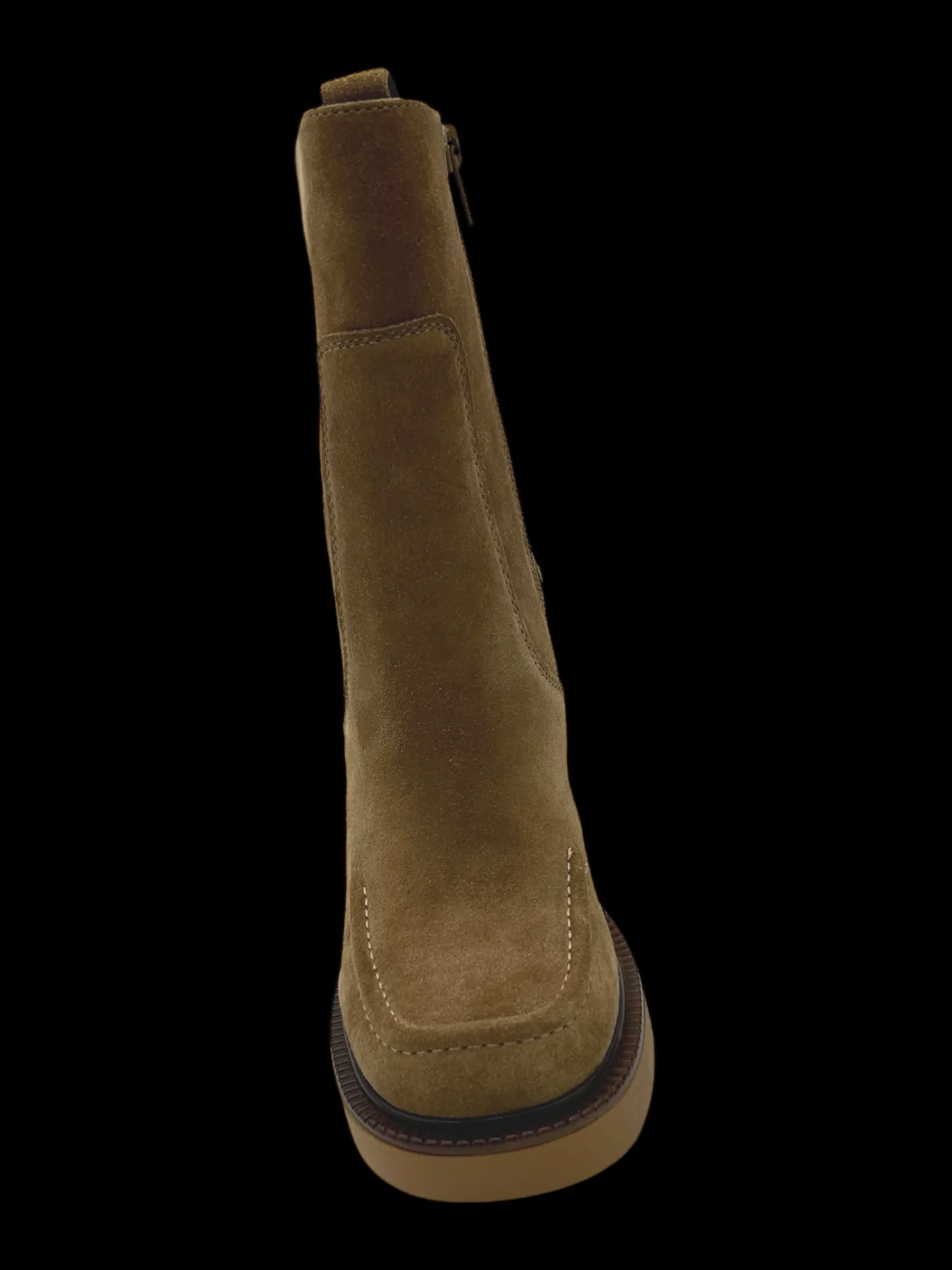 Stivaletto donna pelle scamosciata Cognac - Adele -<Apepazza Hot