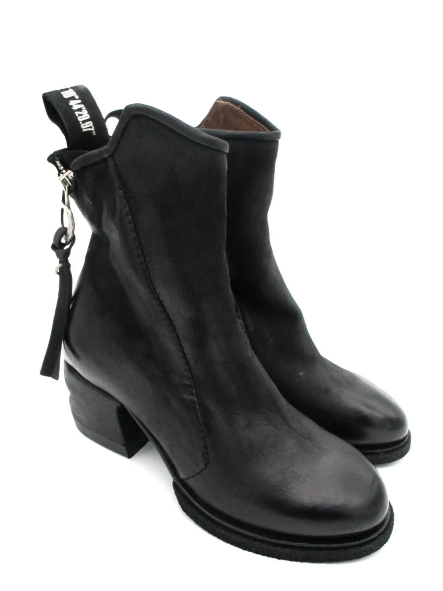 Stivaletto in pelle donna B01202 Black<AS98 Clearance