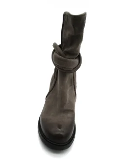 Stivaletto in pelle donna A24222 Fango<AS98 Sale