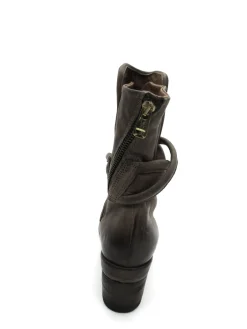 Stivaletto in pelle donna A24222 Fango<AS98 Sale