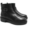 Stivaletto pelle donna 1020 nero<Albano New