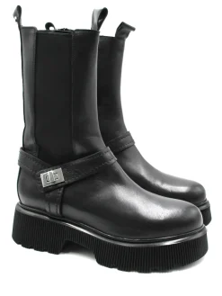Stivaletto pelle donna 2009 nero<Albano Sale